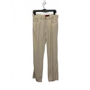 Vigoss Denim Beige Tan Lightweight Trousers 32x34 Linen Blend Travel Vacation
